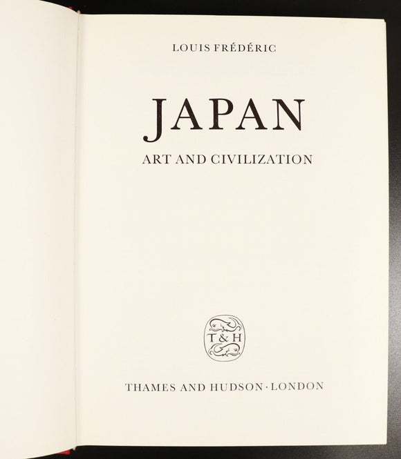 1971 Japan: Art & Civilization by Louis Frederic Japanese History Book