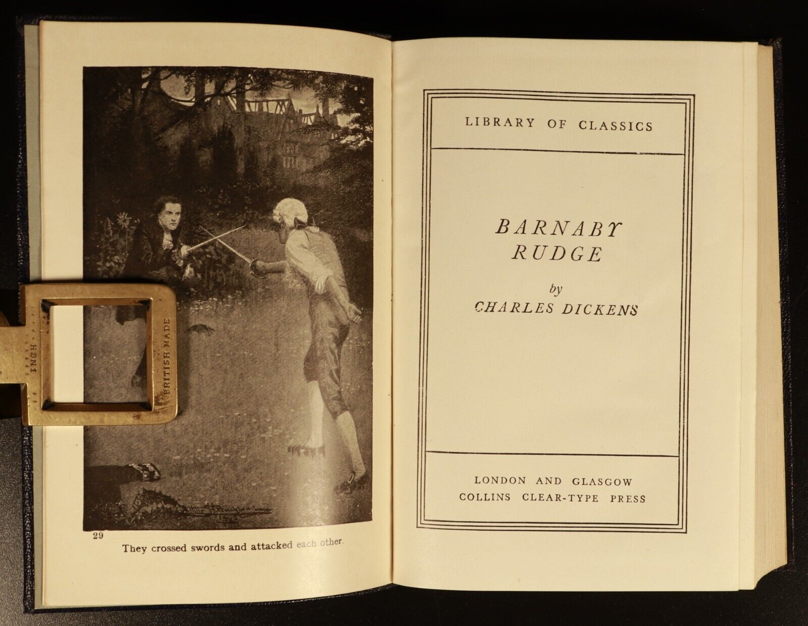 c1930 9vol Collins Library Of Classics by Charles Dickens Antique Fiction Books