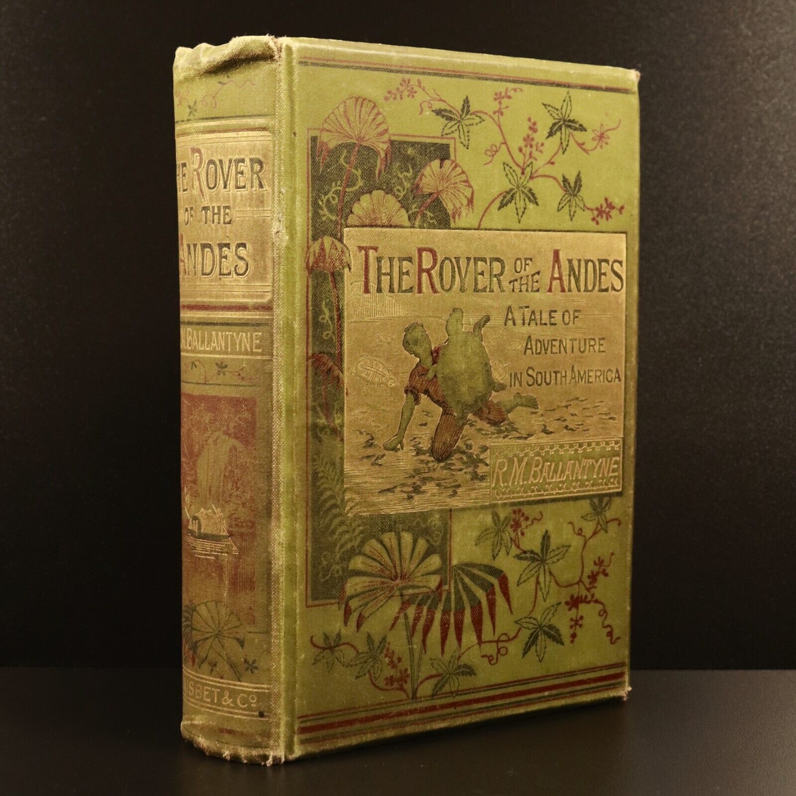 1885 The Rover Of The Andes by RM Ballantyne Antique Scottish Fiction Book