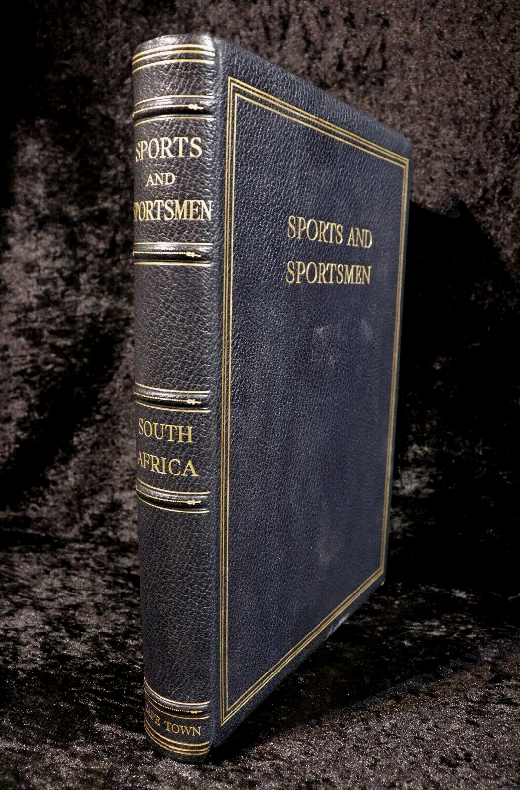 c1929 Sports & Sportsmen South Africa Limited 1st Edition Antique Leather Book