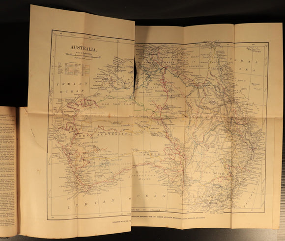 1887 Australian Handbook Directory Business Guide Colonial History Book Maps
