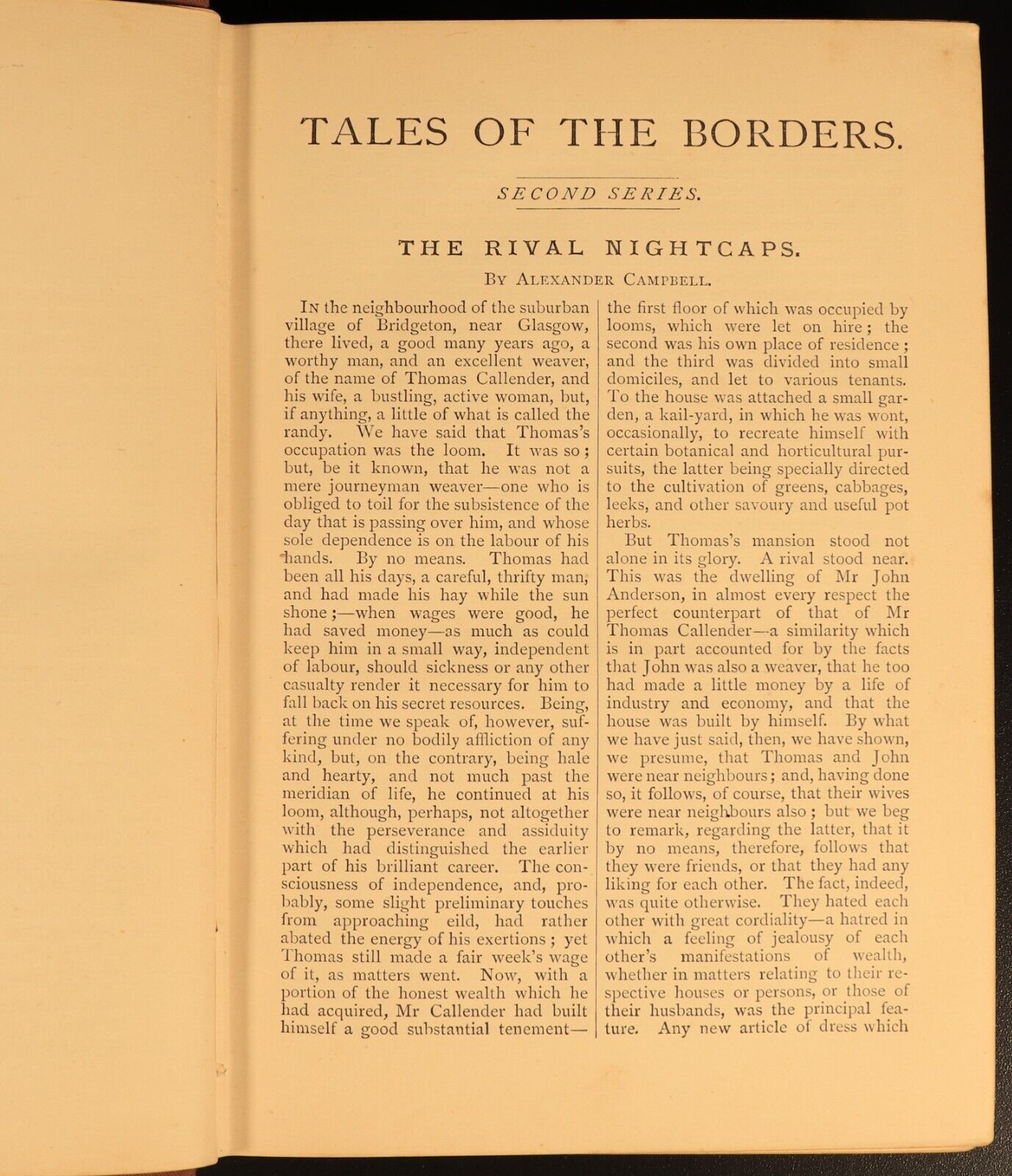 c1885 Wilson's Tales Of The Borders Antique Scottish History Literature Book