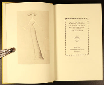 1967 Zuleika Dobson by Max Beerbohm Folio Society British Literature Book Sleeve - 0