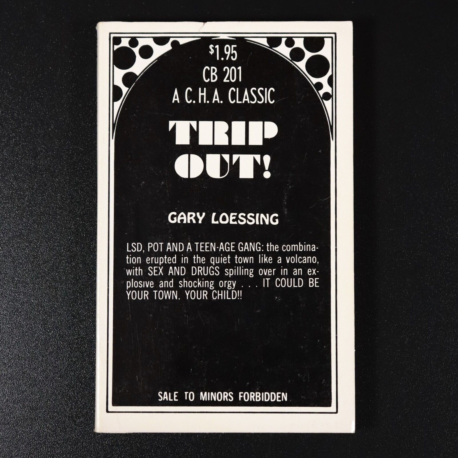 1969 Trip Out! by Gary Loessing 1st Edition Vintage Erotic Fiction Book Scarce