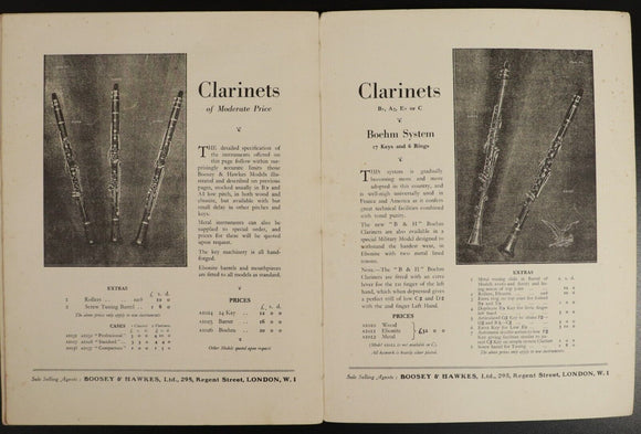 c1895 Practical Tutor For The Clarinet Antique Classical Music Reference Book
