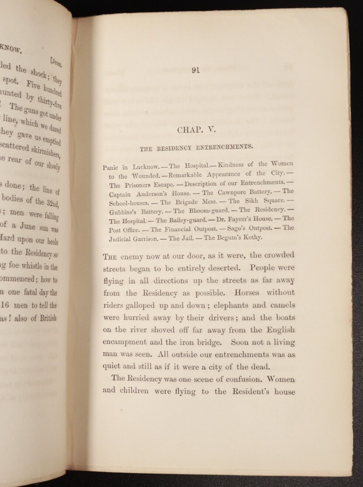 1858 Siege Of Lucknow by LE Ruutz Rees Antiquarian Indian Mutiny History Book