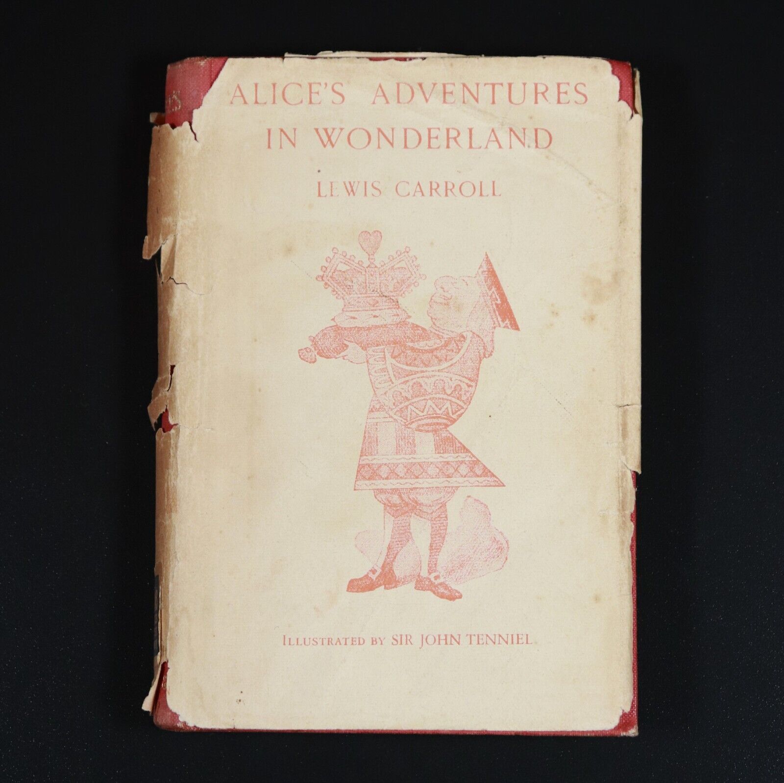 1941 Alice's Adventures In Wonderland L. Carroll Antique Fiction Book J. Tenniel