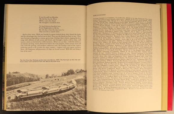 1976 Romance Of Australian Railways by Patsy Adam Smith Railway Trains Book