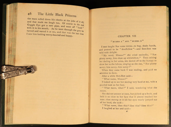 Little Black Princess Of The Never-Never by A. Gunn 1925 Antique Fiction Book