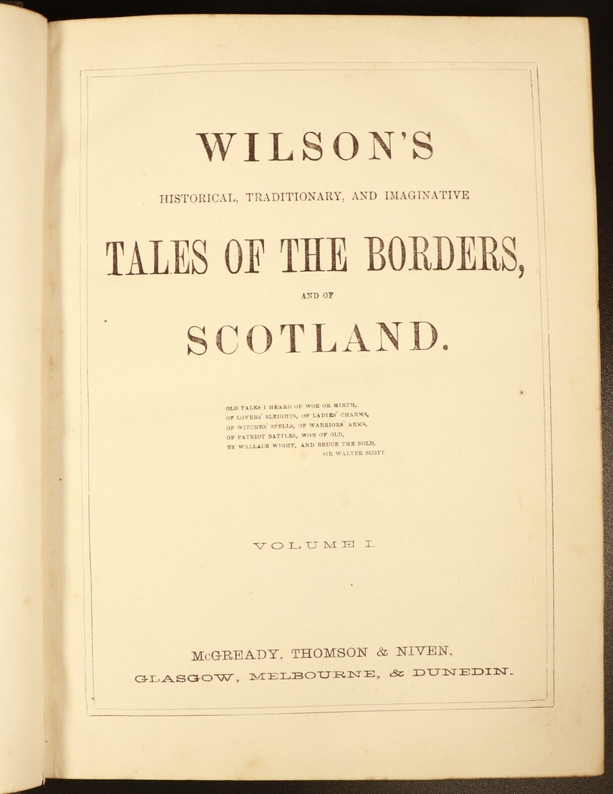 c1885 2vol Wilson's Tales Of The Borders Antiquarian Scottish History Books