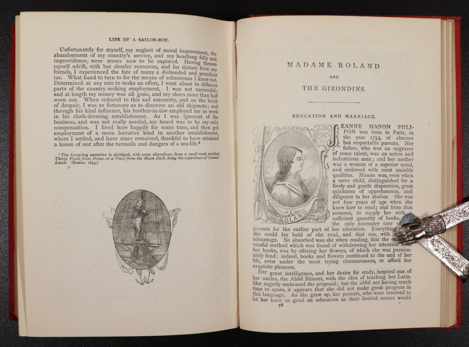 c1880 Chambers's Miscellany Instructive Entertaining Tracts Antique History Book