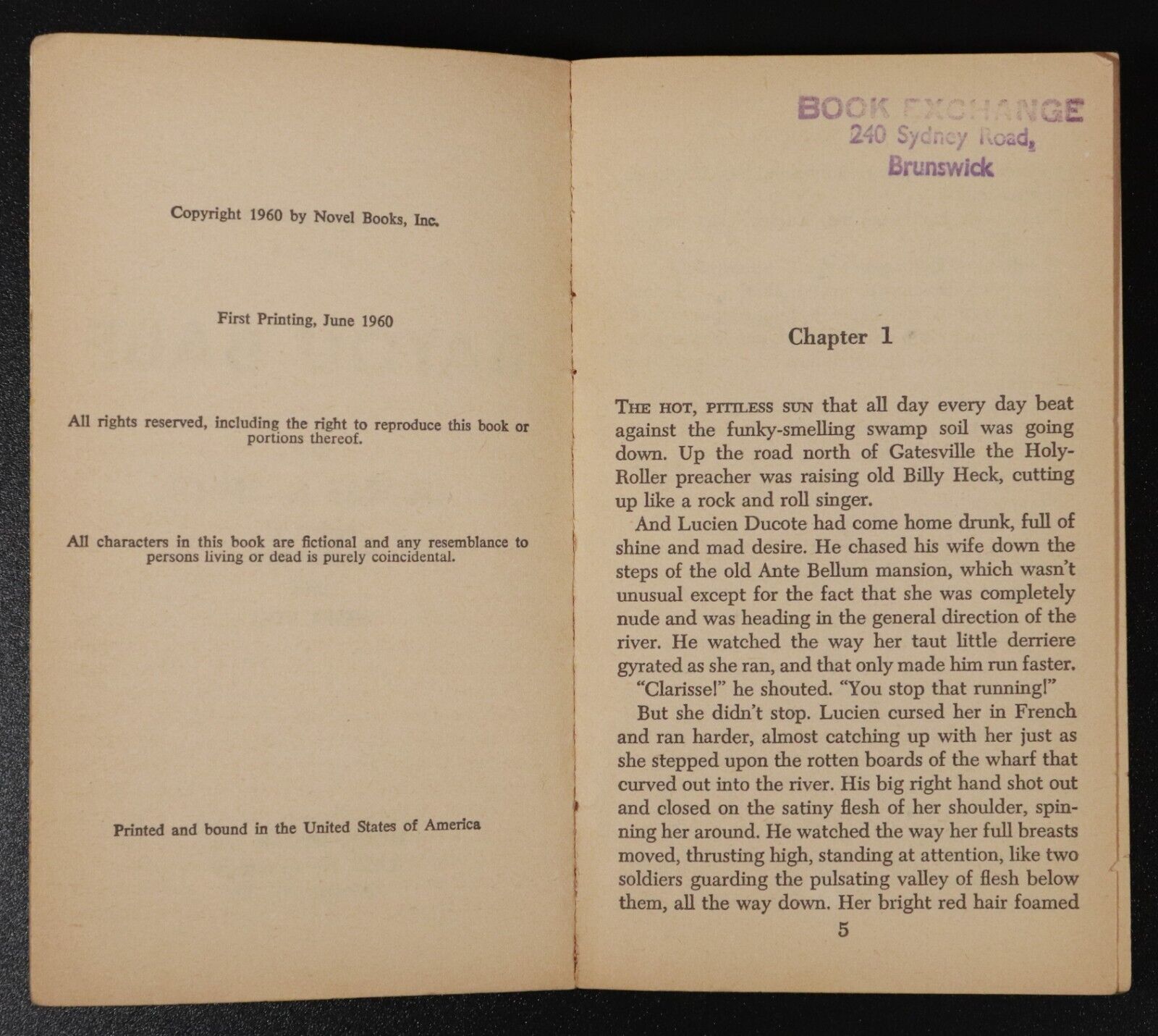 1960 Bayou Babe by George H. Smith 1st Edition Erotic Fiction Book Scarce