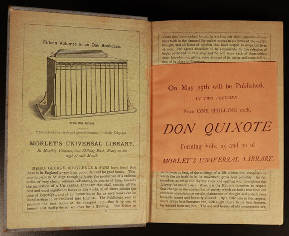 1885 Life Of Cardinal Wolsey G. Cavendish Antique Theology Book Morley's Library