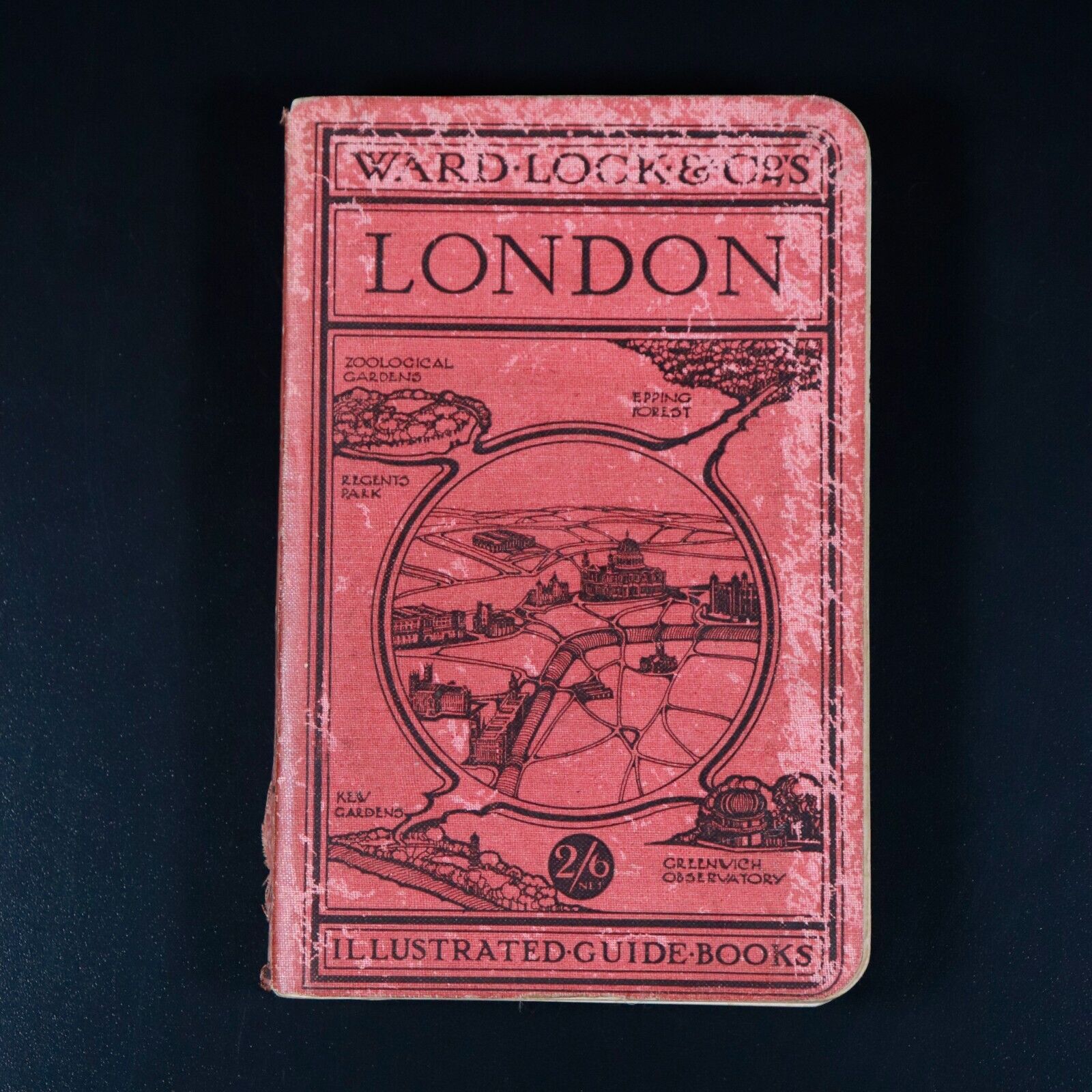 1932 Guide To London: Ward Lock & Co Antique Travel Guide Book w/Maps - 0