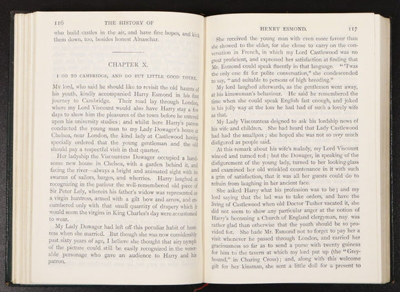 1904 3vol The Works of W.M. Thackeray Antique Fiction Books New Century Library