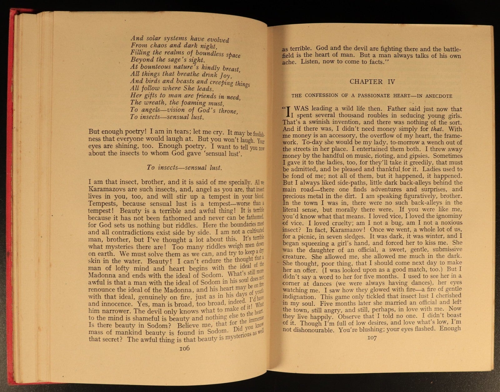 1945 The Brothers Karamazov by Fyodor Dostoevsky Antique Russian Literature Book