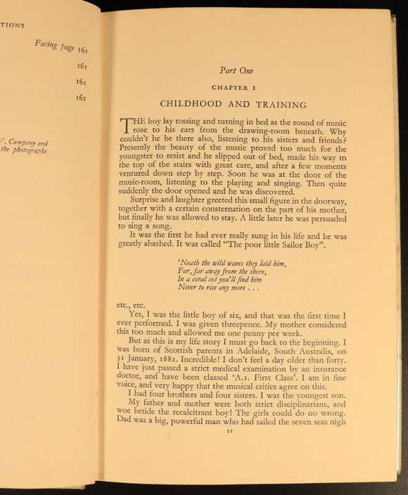 Fifty Years Of Song by Peter Dawson 1952 SIGNED 2nd Ed Australian Theatre Book