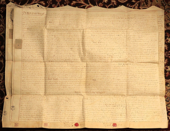 1767 Indenture Conveyance English Legal Document Manuscript Vellum Lease