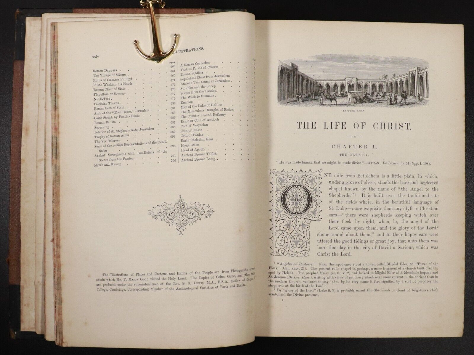 c1885 The Life Of Christ by F. W. Farrar Antiquarian Theology Book Illustrated