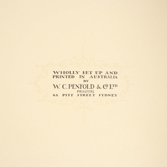 1930 A Century Of Progress In Printing Antique Australian History Book Penfold