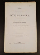 1860 Savings Banks Colony Of Victoria Government Report History Book Stocks-2