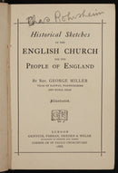 1888 Historical Sketches Of The English Church Antique Church Architecture Book-2