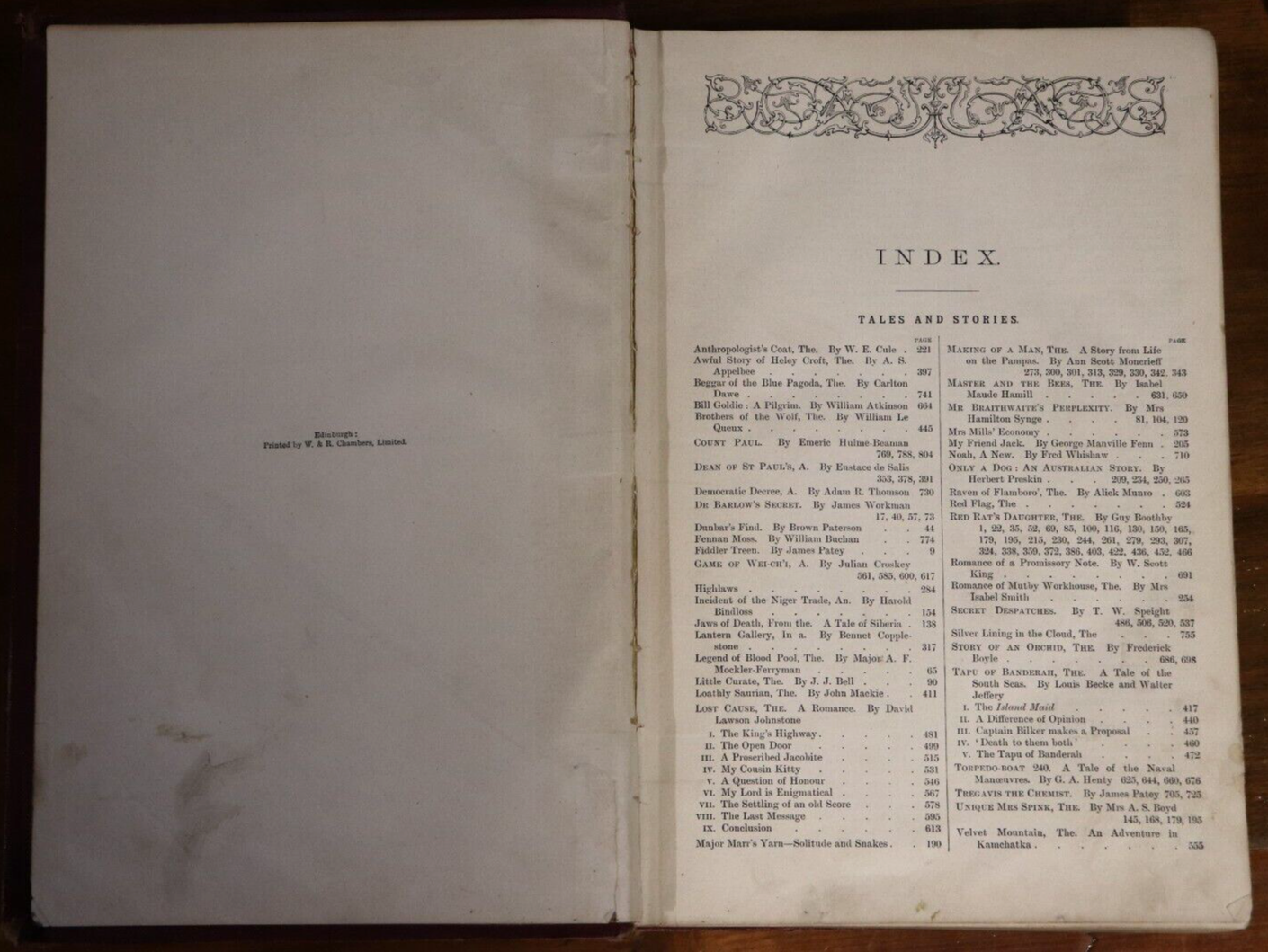 1899 Chambers's Journal Sixth Series Vol. 2 Antique History Reference Book