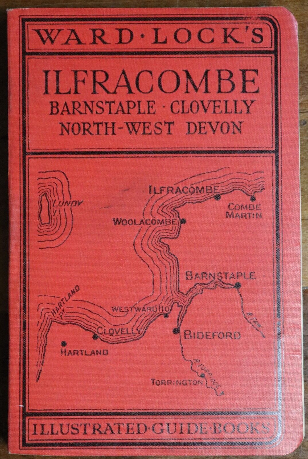 1930 Guide To Ilfracombe: Ward Lock & Co Antique Travel Guide Book w/Maps