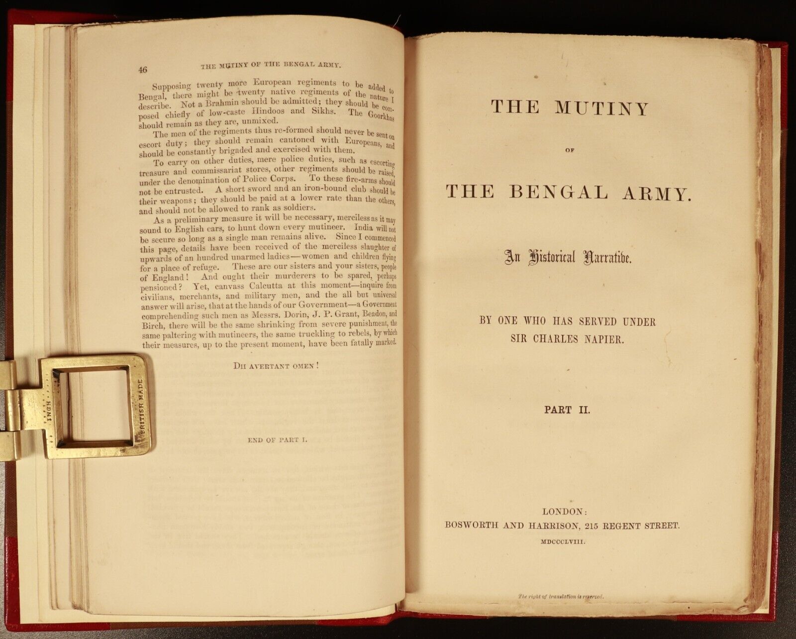 1857 The Mutiny Of The Bengal Army by GB Malleson Antique Military History Book