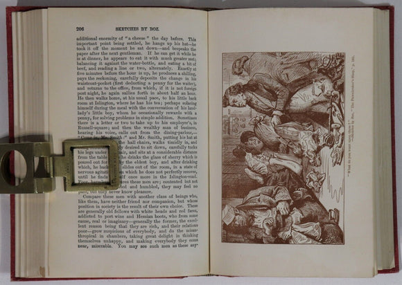 1911 Sketches By Boz by Charles Dickens Antique British Fiction Book
