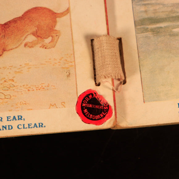 c1913 Bo-Peep's Play Book by Mrs Strang Antique Childrens Book Unbreakable Books