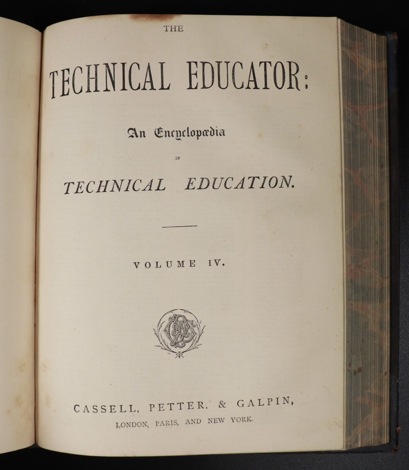 1872 2vol The Technical Educator Antique General Reference Book Set Illustrated