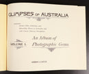 1987 2vol Glimpses Of Australia 1897 Reprint Photographic Gems History Book-3