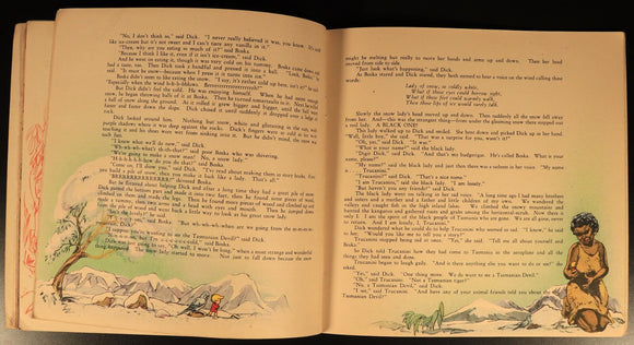 1946 Digit Dick & Tasmanian Devil Antique Australian Childrens Book 2nd Edition