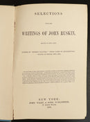 1886 Choice Selections From The Writings Of John Ruskin Antique History Book-2