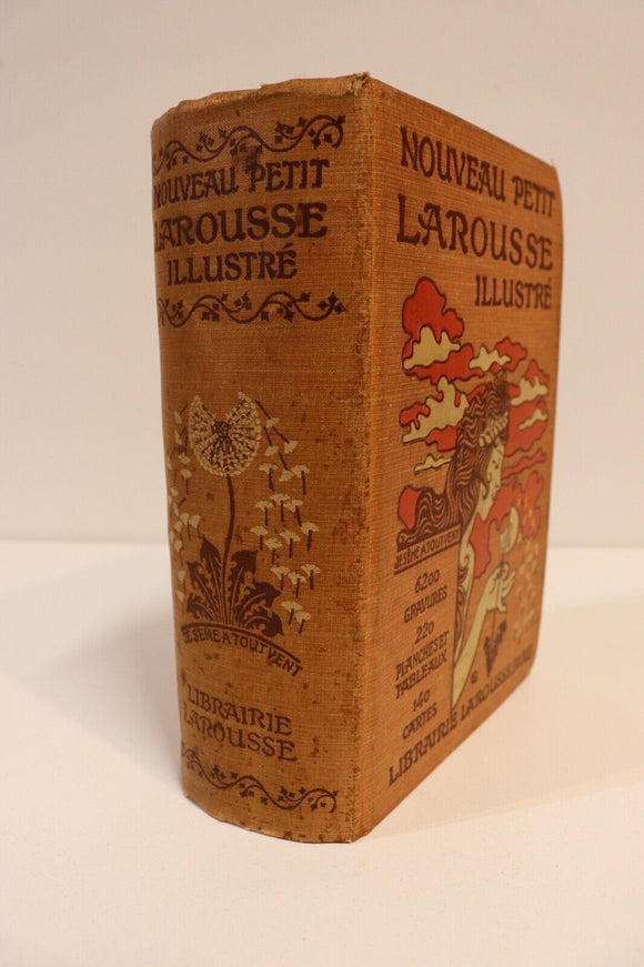 1927 Nouveau Petit Larousse Illustre Antique French Encyclopaedia Reference Book