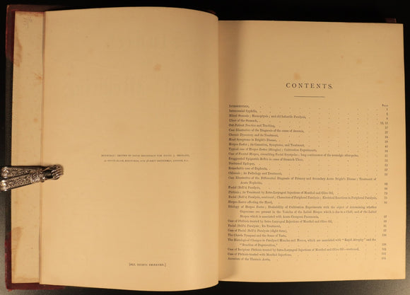 1890 Studies In Clinical Medicine by Byrom Bramwell Antiquarian Medical Book