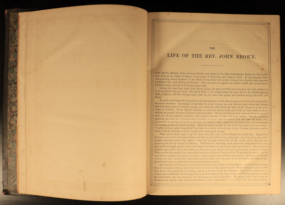 c1880 Self Interpreting Family Bible Rev John Brown Antiquarian Leather Bible