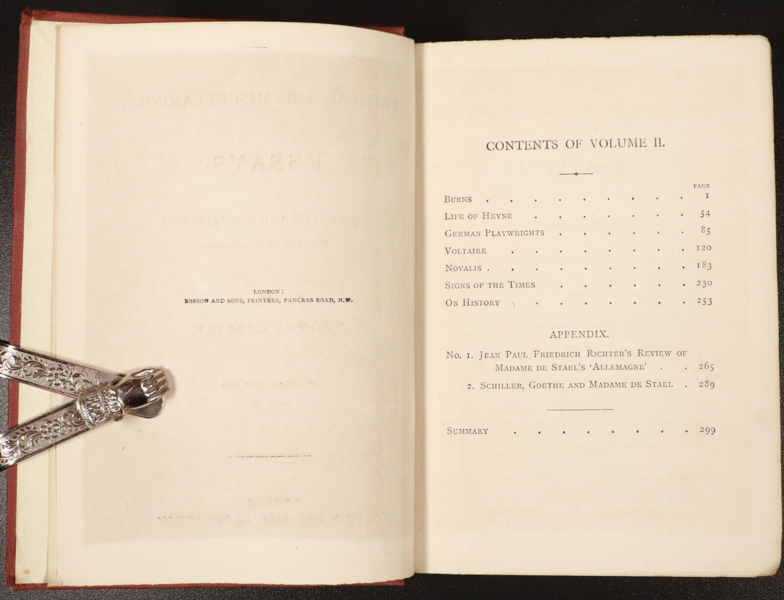 1872 6vol Critical & Miscellaneous Essays by Thomas Carlyle Antiquarian Books