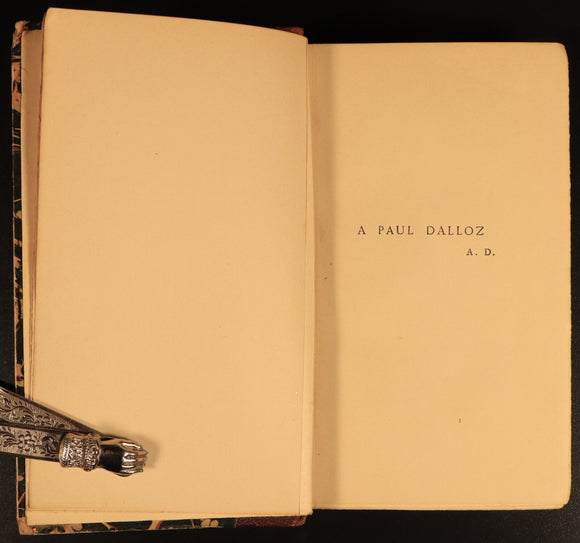 c1915 Oeuvres De Alphonse Daudet Antiquarian French Fiction Book Le Petit Chose