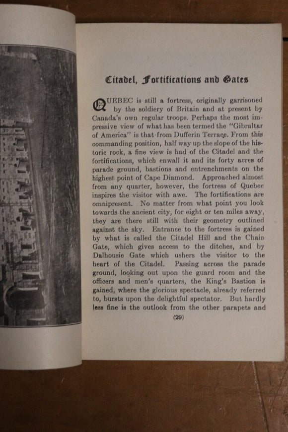 1947 Carrel's Illustrated Guide & Map of Quebec Antique Tourist Guide Book