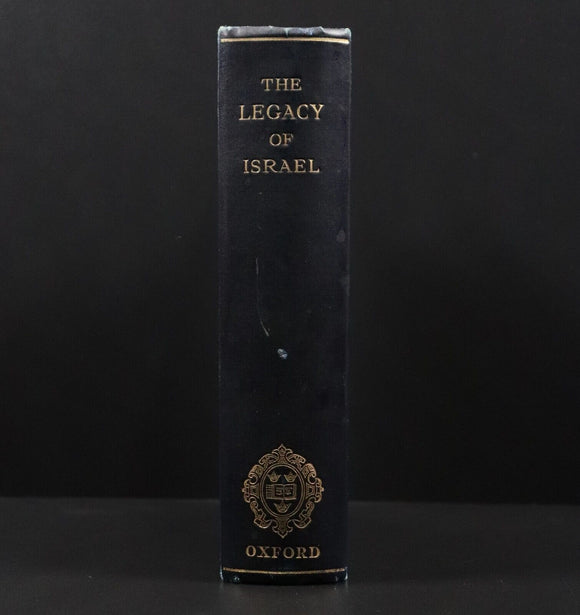 1928 The Legacy Of Israel by I. Abrahams Antique Middle East History Book