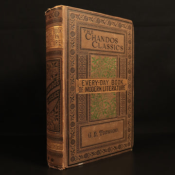 Everyday Book Of Modern Literature by GH Townsend c1870 Antique Book Chandos