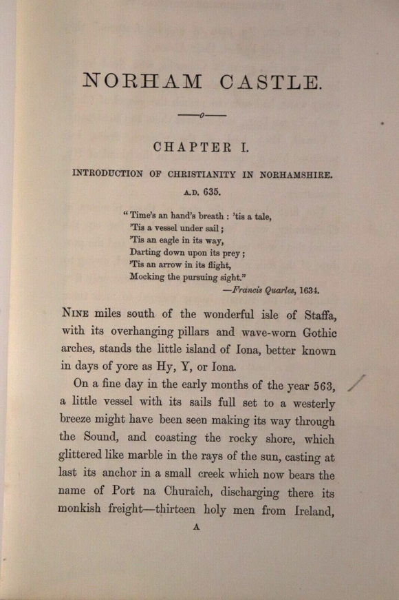 1883 Norham Castle by Hubert EH Jerningham 1st Edition Antique Architecture Book