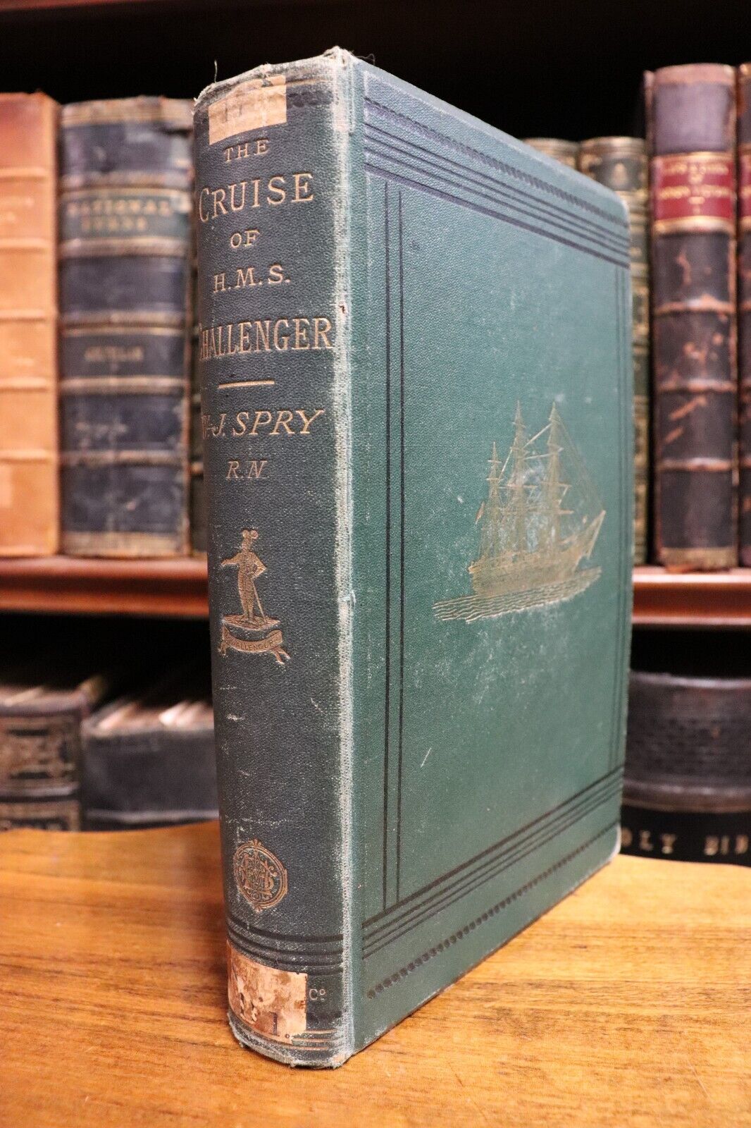 1876 The Cruise of HMS Challenger by WJJ Spry Antiquarian Exploration Book