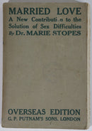 1933 Married Love by Dr Marie Stopes Antique Sex Psychology Reference Book-1