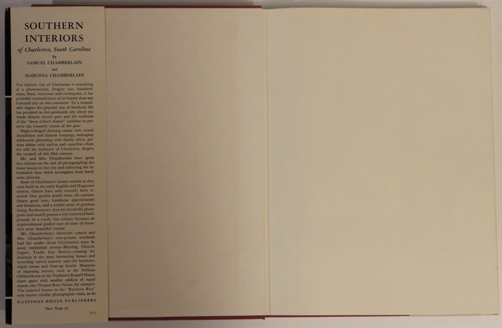 1956 Southern Interiors Of Charleston Vintage American Architecture Book