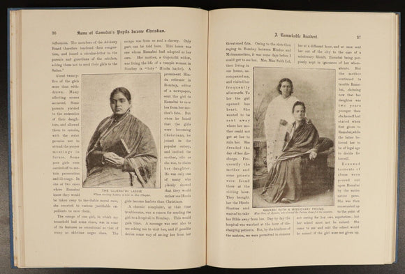 1914 Pandita Ramabai by Helen S. Dyer Antique Indian Biography History Book