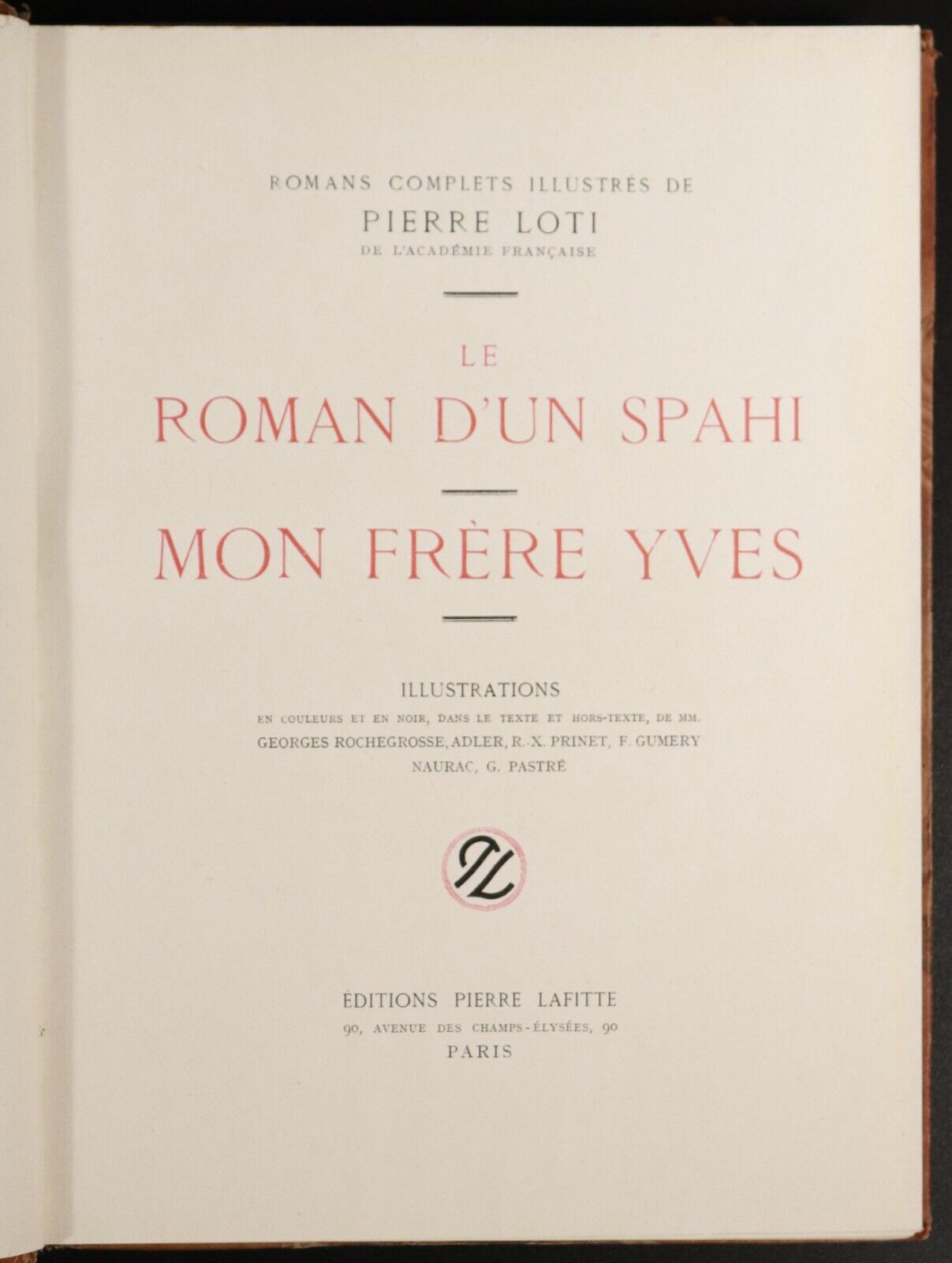 1923 5vol Romans Complets Illustres De Pierre Loti Antique French Fiction Books