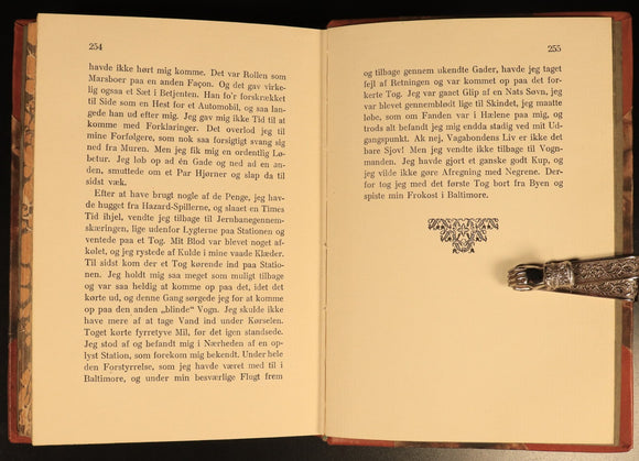 c1930 Vagabondliv by Jack London Samlet Udgave Antique Fiction Book Dutch